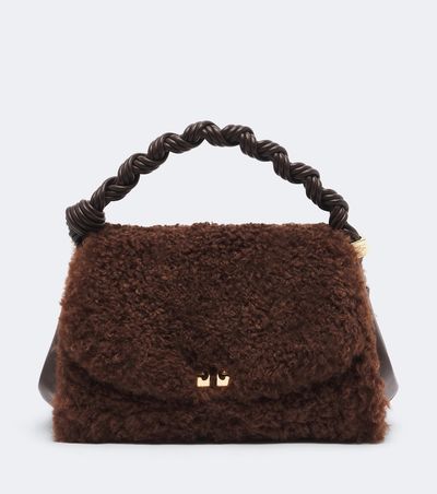 Ganni Ganni Very Bou teddy top-handle bag