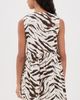 GANNI GANNI Washed Stretch Cotton Mini Bow Tie Dress Egret - 3