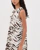 GANNI GANNI Washed Stretch Cotton Mini Bow Tie Dress Egret - 4