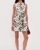 GANNI GANNI Washed Stretch Cotton Mini Bow Tie Dress Egret - 5