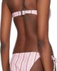 GANNI GANNI White & Pink Striped Bikini Top - 3