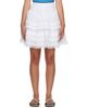 GANNI GANNI White Broderie Anglaise Miniskirt - 1