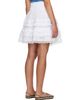 GANNI GANNI White Broderie Anglaise Miniskirt - 3