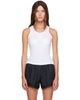 GANNI GANNI White Compact Pointelle Rib Jersey Tank Top - 1