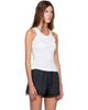 GANNI GANNI White Compact Pointelle Rib Jersey Tank Top - 2