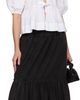 GANNI GANNI White Cotton Poplin Peplum Tie Blouse - 4