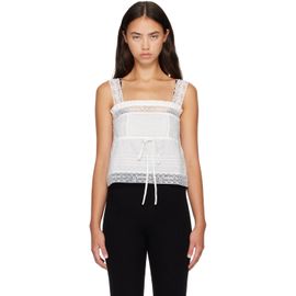 GANNI GANNI White Cotton Top