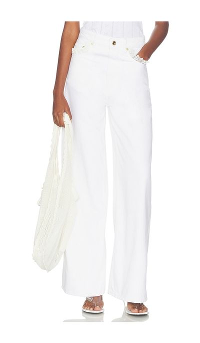 Ganni Ganni White Denim Lari Jeans