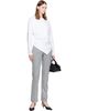 GANNI GANNI White Draped Jersey T-shirt - 4