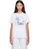 GANNI GANNI White Future Jersey Washed Mermaid T-shirt - 1