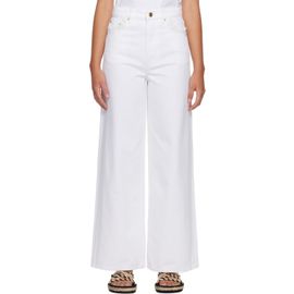 GANNI GANNI White Lari Straight Jeans