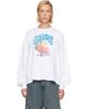 GANNI GANNI White Long Sleeve Strawberry T-shirt - 1