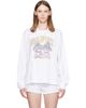 GANNI GANNI White Mushroom Teddy Long Sleeve T-shirt - 1