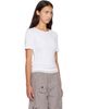 GANNI GANNI White Pointelle Cotton T-shirt - 2