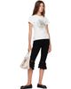 GANNI GANNI White Qixi Basic Cotton Jersey Baby Fit T-shirt - 4