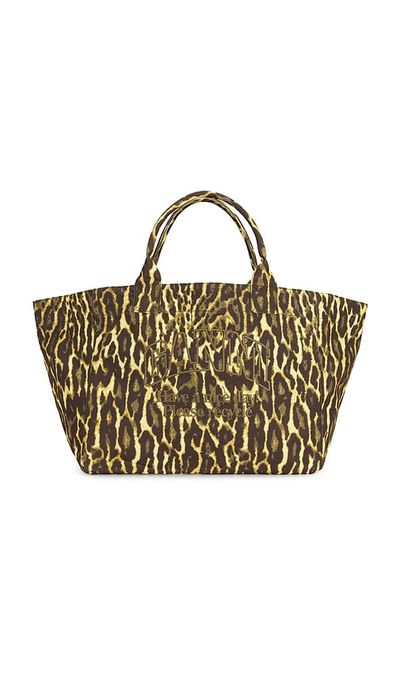 Ganni Ganni Xxl Easy Shopper Printed Gradient Leo Bag