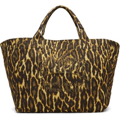 GANNI GANNI Yellow & Brown XXL Tote