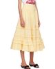 GANNI GANNI Yellow Cotton Maxi Skirt - 2