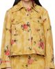 GANNI GANNI Yellow Printed Denim Jacket - 1