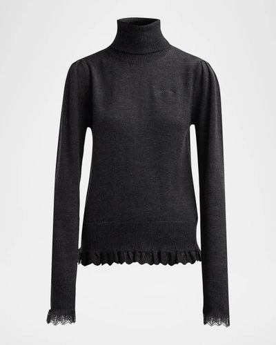 Ganni Merino Wool Turtleneck Sweater