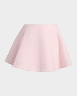 Ganni Peacoat Wool Circle Skirt