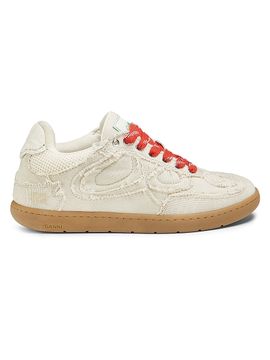 Ganni Women's 08 Canvas Raw Edge Sneakers