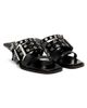 Ganni Women's 50MM Buckle-Strap Faux-Leather Mules - 2