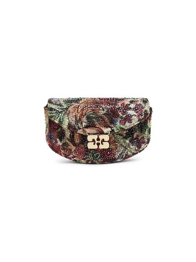 Ganni Women's Apo-G Tapestry Wallet-On-Chain