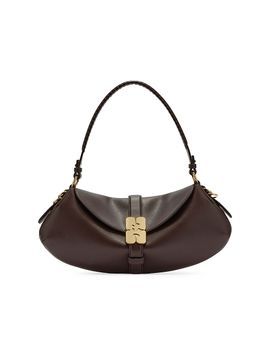 Ganni Women's B-Kat Leather Shoulder Bag