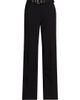 Ganni Women's Bonded Crepe Belted Pants - 1