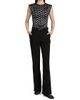 Ganni Women's Bonded Crepe Belted Pants - 2