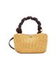 Ganni Women's Bou Mini Straw Top Handle Bag - 1