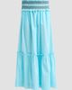 Ganni Women's Check Cotton Smock Waist Skirt - 1