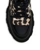 Ganni Women's Cleated Leopard Print Denim Ankle Boots - 3