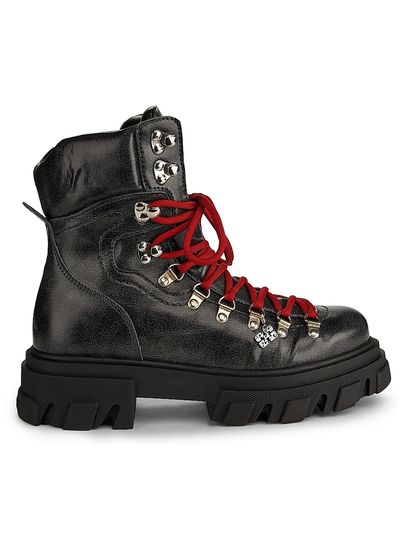 Ganni Women's Cleated Mountain Ankle Boots