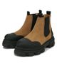 Ganni Women's Cleated Two-Tone Chelsea Boots - 2
