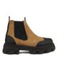 Ganni Women's Cleated Two-Tone Chelsea Boots - 7