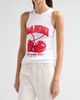 Ganni Women's Compact Rib Jersey Cherry Tank Top - 4