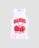 Ganni Women's Compact Rib Jersey Cherry Tank Top - 6