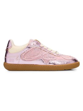 Ganni Women's Crinkle Low-Top Sneakers