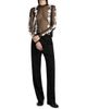 Ganni Women's Crochet Flower Appliqué Mesh Knit Top - 2