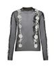 Ganni Women's Crochet Flower Appliqué Mesh Knit Top - 8