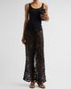 Ganni Women's Embroidered Net Side-Tie Trousers - 2