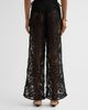 Ganni Women's Embroidered Net Side-Tie Trousers - 3