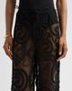 Ganni Women's Embroidered Net Tie Trousers - 5