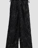 Ganni Women's Embroidered Net Tie Trousers - 6