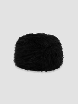 Ganni Women's Faux-Fur Cotton Beanie