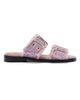 Ganni Women's Feminine Fringed Denim Sandals - 1