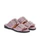 Ganni Women's Feminine Fringed Denim Sandals - 2