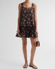 Ganni Women's Floral Check Ruffle Mini Dress - 2